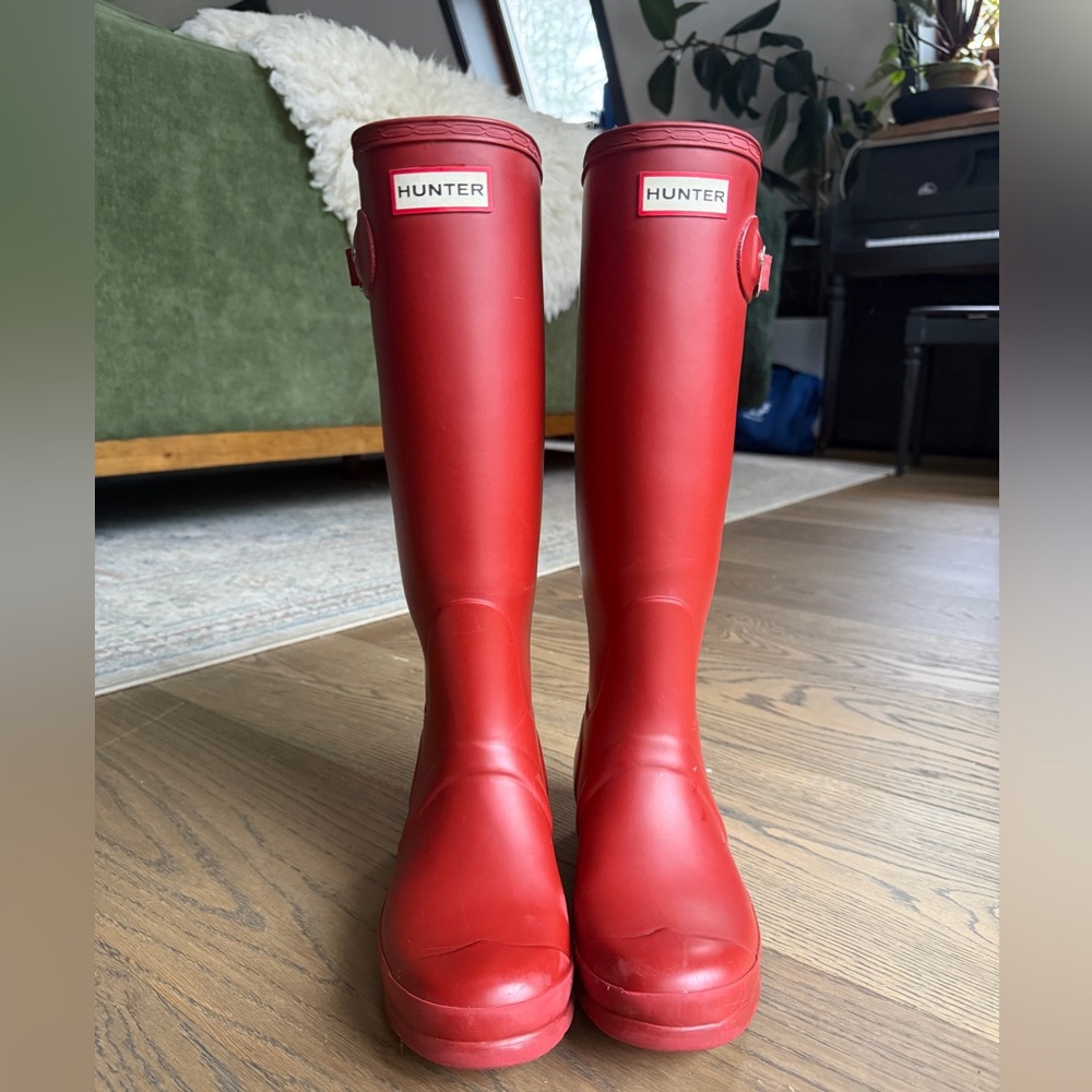 Hunter Red Rain Boots